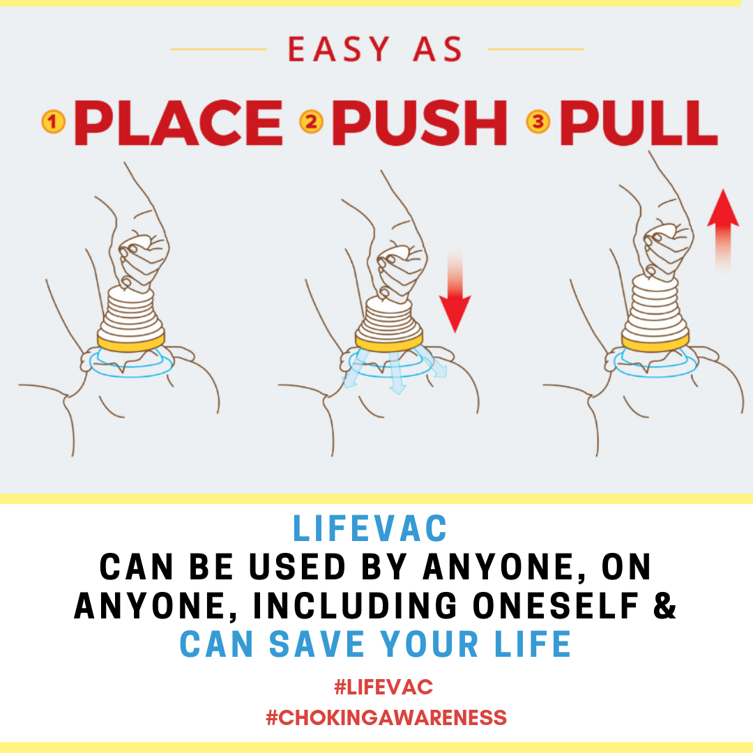 A diagram of how to use a life vacuum