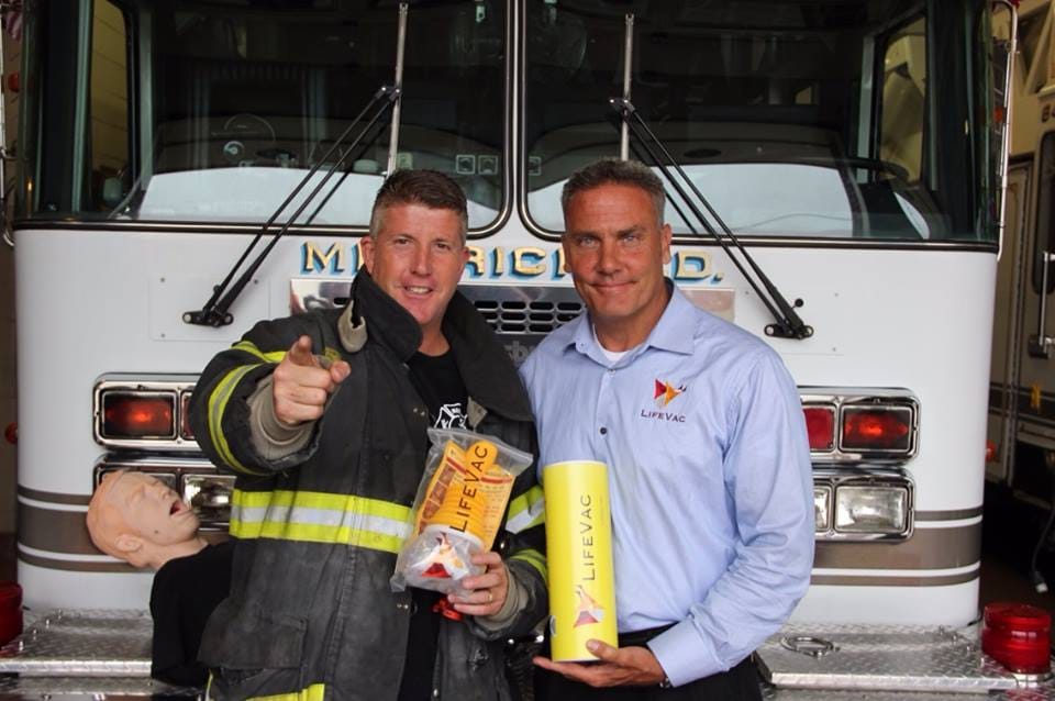 A Fireman and the founder of Lifevac holding said anti choking device