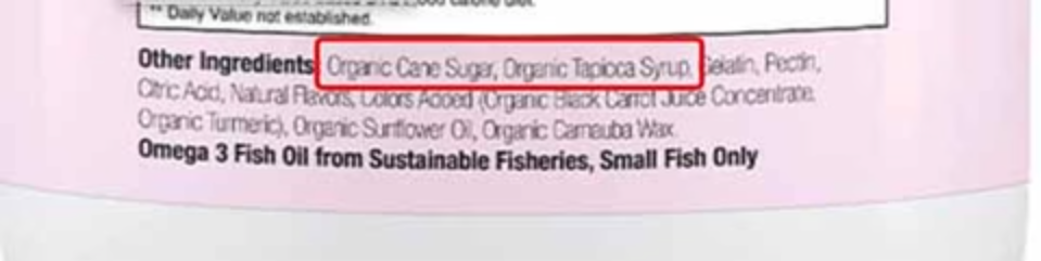 vitamin supplements often contain fancy words to in their ingredients listed