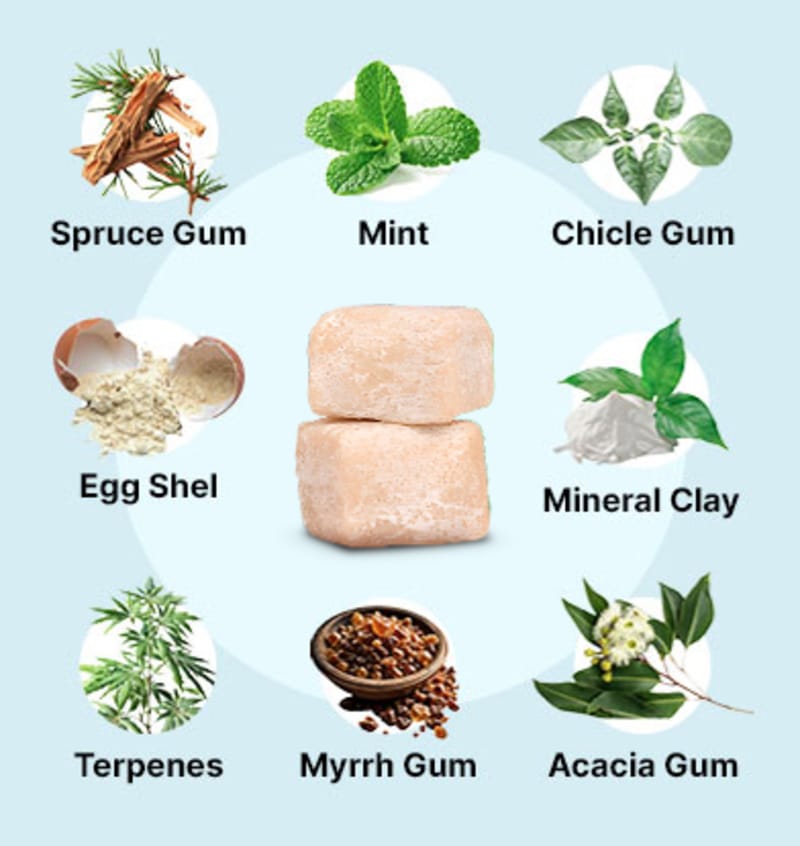 Ingredients in Larineco gum that prevent cavity and tooth decay