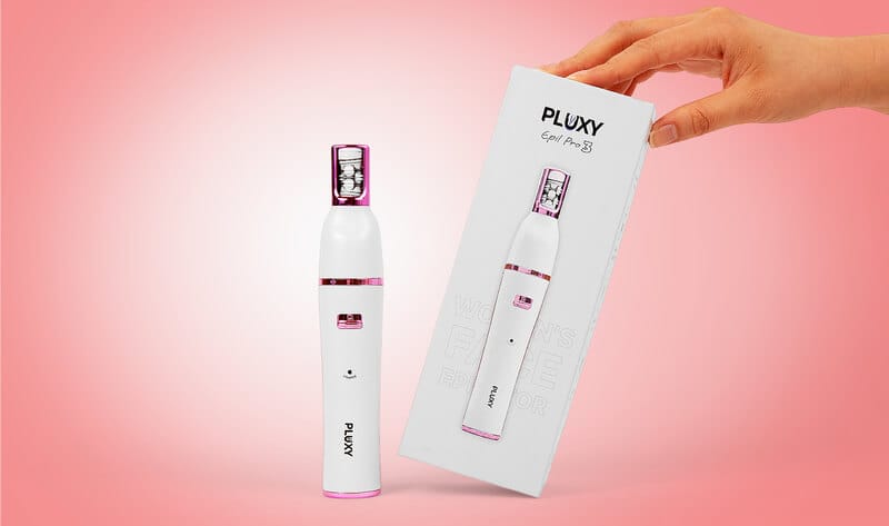 Packaging for Pluxy for hair removal, laser waxing