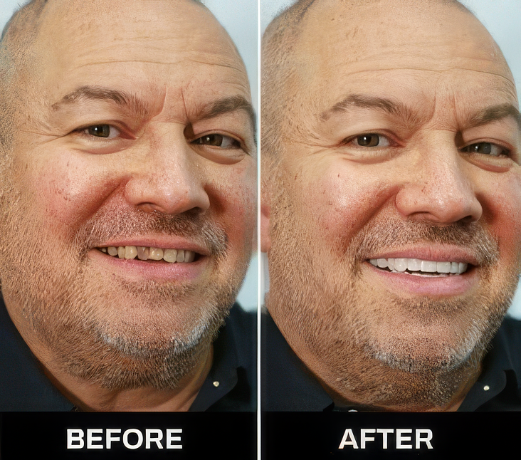 Shiny Smile Veneers before and after results