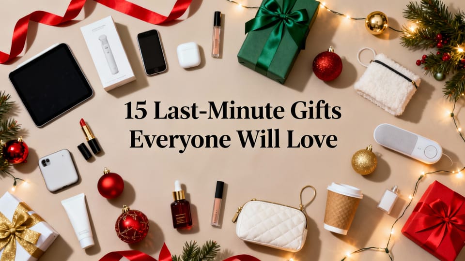 Last Minute Holiday Gift Ideas: 15 Gifts That Ship Fast & Impress